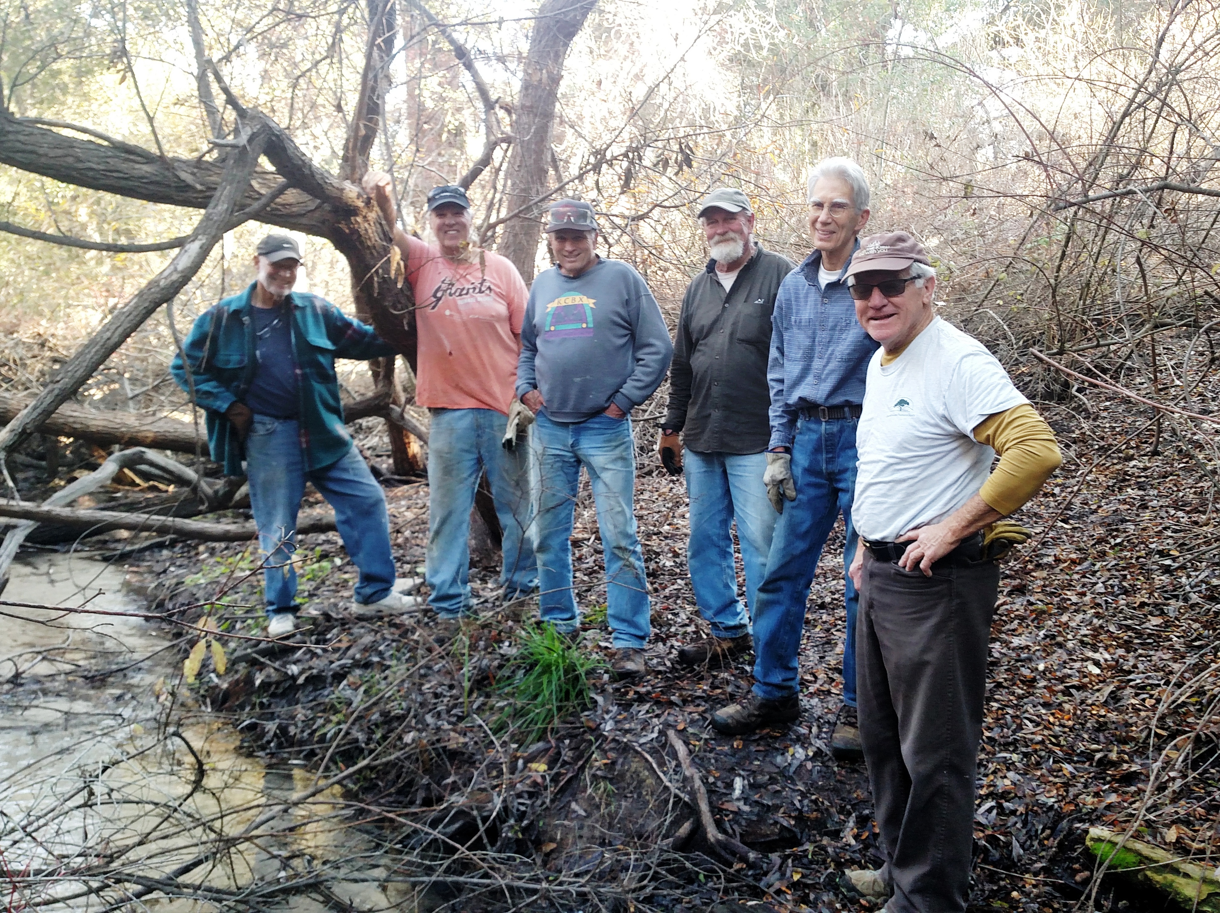 The Trail Crew checking out the spring!